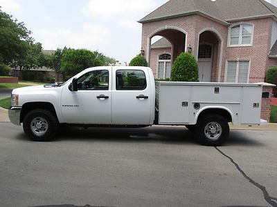 08 chev silverado 2500hd 4x4 crew cab utility bed automatic 6.0l gas