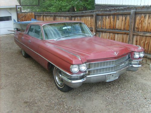 1963 cadillac 4-door coupe deville 69,538 miles original