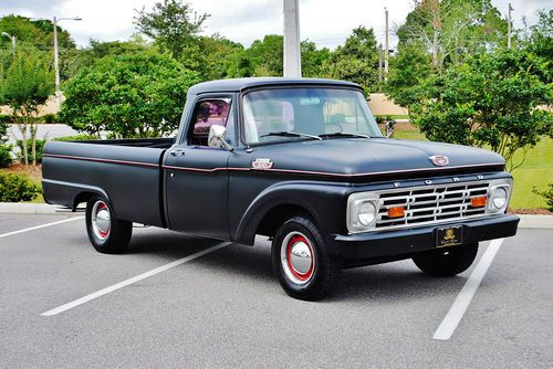 Really solid rat rod 64 ford f100 custom 6ly stick runs great sold at no reserve