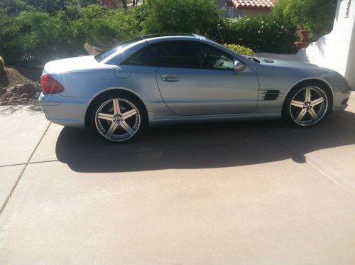 2003 sl-500 sport pkg, panorama, nav, bose, $5k 20 inch custom whls, no reserve