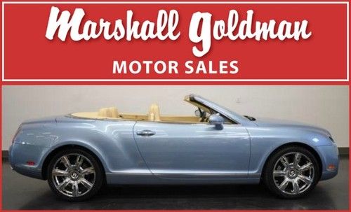 2007 bentley continental gtc silver lake metallic/ magnolia leather 14000 miles