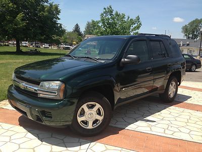 02 chevy trailblazer 4x4 no rerserve clear title new tires a/c ice cold like new