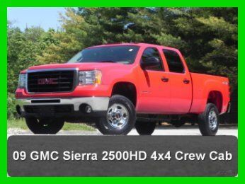 2009 gmc sierra sle 2500hd 4x4 4wd crew cab 4 door shortbed - 6.0 v8  no reserve