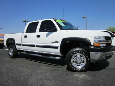 2002 chevrolet 2500 hd silverado crew cab duramax diesel lt 4x4 truck~leather