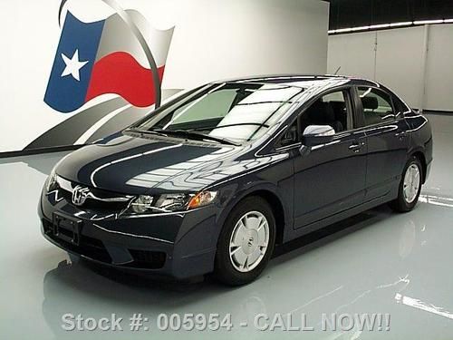 2010 honda civic hybrid sedan automatic htd leather 5k! texas direct auto