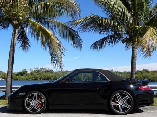 2008 porsche 911 loaded up triple black turbo cab 6-speed 11k miles as new in ev