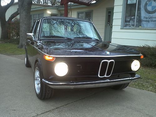 1974 BMW 2002 Schwartz Black, electric moonroof, AC, all new resto.. final sale, image 12