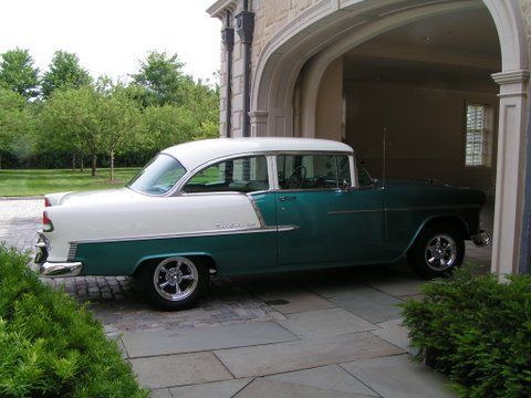 1955 chevrolet belair , 2 door sedan, turquoise and ivory, complete history.