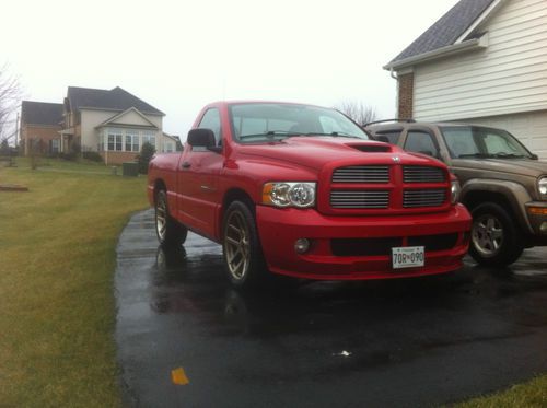 2004 dodge ram 1500 srt-10 standard cab pickup 2-door 8.3l red