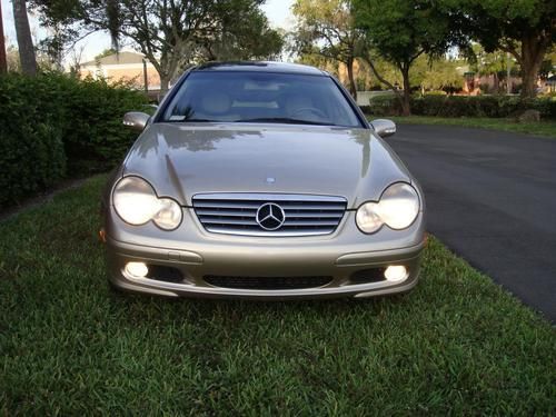 2003 mercedes-benz c230 kompressor coupe 2-door 1.8l- low miles -