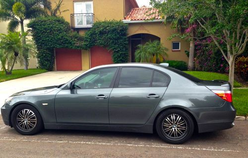 2007 bmw 530i sport premium clean car fax, gray/black leather florida car, clean