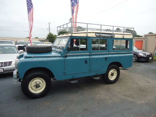 1964 land rover defender 109 series, safari roof, restored, 4 door