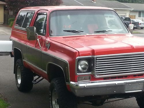 76' chevy blazer with new re-built motor
