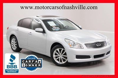 7-days *no reserve* '09 g37x awd prem pkg nav bose xenon warranty carfax 1-owner