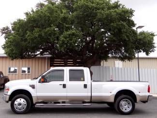 2008 white lariat 6.4l v8 4x4 fuel tank b&amp;w trailer hitch dvd navigation cruise