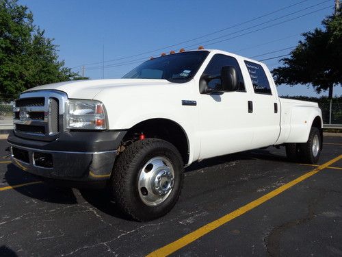 Tx rust free 06 ford f350 xl diesel 4x4 auto dually crew cab new tires rancho sh