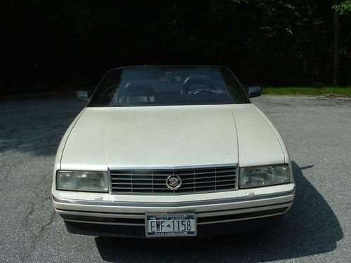 NO RESERVE - 1990 Caddy Allante Convertible, 108k, Pearl White, Black Leather, image 8