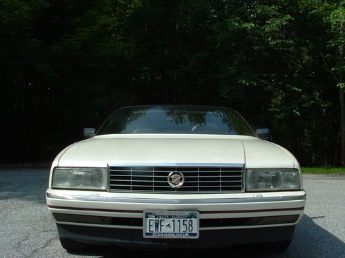 NO RESERVE - 1990 Caddy Allante Convertible, 108k, Pearl White, Black Leather, image 13