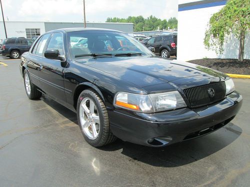 2003 mercury marauder sedan 4-door 4.6l v8  black/ black leather interior