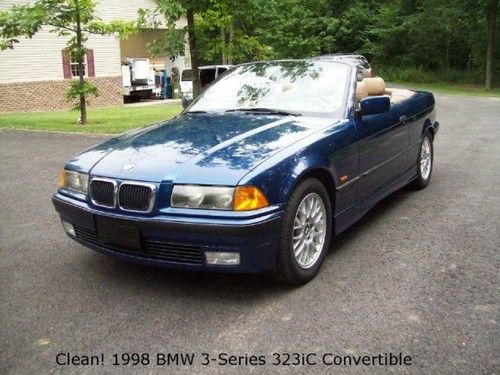 1998 bmw 3 series 323ic 2dr convertible manual