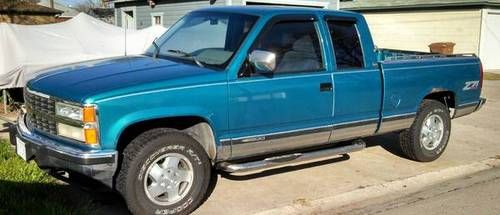 1993 chevrolet z71 k1500 ext cab pickup truck