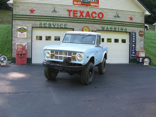 1972 Early Ford Bronco Half Cab Run and Drive Project 302 Automatic, image 16