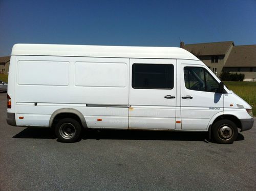 2003 dodge sprinter 3500 170" high roof cargo van  needs work / needs engine