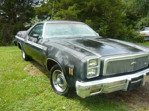 1977 chevrolet super sport ss el camino rat rod project car clear title drives