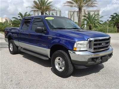 4x4 lariat leather 7.3 diesel alloys crew short fiberglass tonneau xnice 1fl own