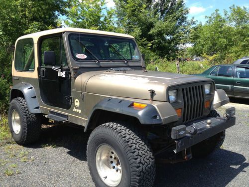 1988 jeep wrangler sahara sport utility 2-door 4.2l lots of new parts just inspe