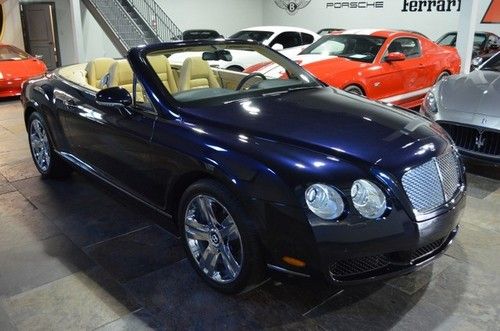 2008 bentley gtc 1-owner d. sapphire / saffron loaded must see!!