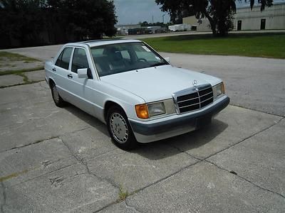 1992 MERCEDES-BENZ 190E 2.3L WHITE GRAY LEATHER MOONROOF COLD A/C NEW TIRES!!!, US $2,000.00, image 5