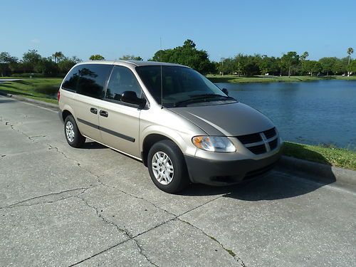 2006 dodge caravan 4 cylinder gas saver fl car no rust nice van dvd player