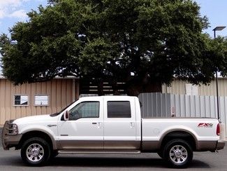 2005 white king ranch fx4 6.0l v8 4x4 kr leather sunroof nitto edge programmer