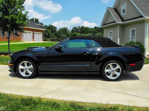 2007 ford mustang, black, gt/california special edition, convertible 2-door 4.6l