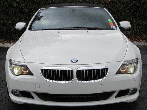 2008 bmw 650i convertible 2-door 4.8l bluetooth, 360 horsepower, in-dash phone