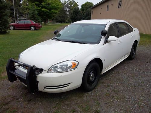 Chevrolet impala police - white  - retired sheriff's patrol car