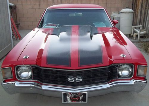 1972 chevrolet chevelle ss350 383 stroker auto, a/c calif car runs strong