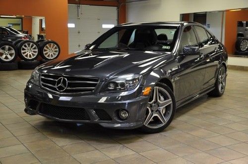 C63 amg 6.2l v8 451 hp nav sr htd lthr loaded low-reserve warranty financing