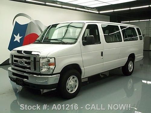 2012 ford e-350 xlt extended 5.4l v8 15-passenger 39k! texas direct auto