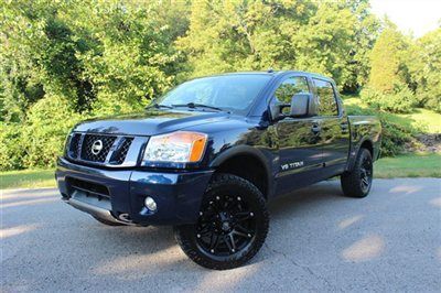 2012 nissan titan crew cab pro-4x 1 owner local trade clean carfax loaded!