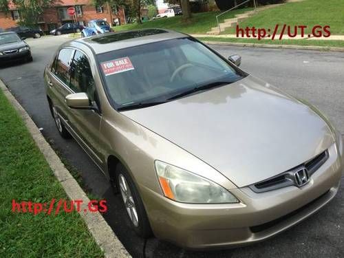2003 honda accord ex sedan 4-door 3.0l v6 carfax attached  70 photos and videos