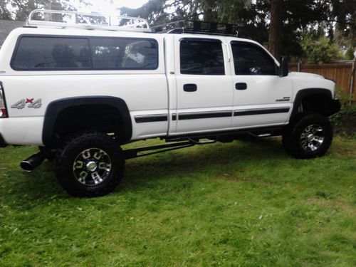 chevy 2500HD crew cab duramax 4x4 lifted 6'' canopy winch totally rebuilt 2010, image 5
