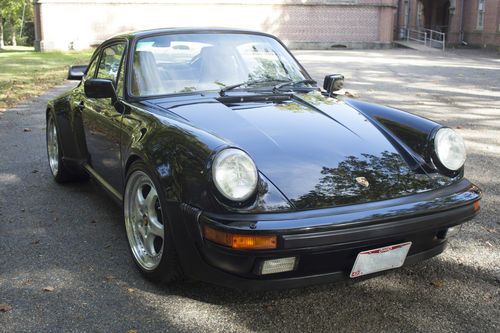 1987 Porsche 911 Turbo 930 Carrera Coupe 2-Door 3.3L Black w/ Tan Interior, image 4