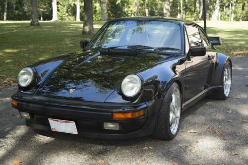 1987 Porsche 911 Turbo 930 Carrera Coupe 2-Door 3.3L Black w/ Tan Interior, image 6