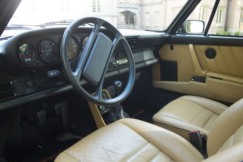 1987 Porsche 911 Turbo 930 Carrera Coupe 2-Door 3.3L Black w/ Tan Interior, image 18