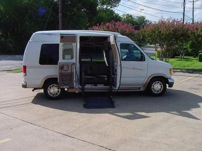 2000 ford e150 hightop wheelchair handicapped lift cut out doors van 90+ pics