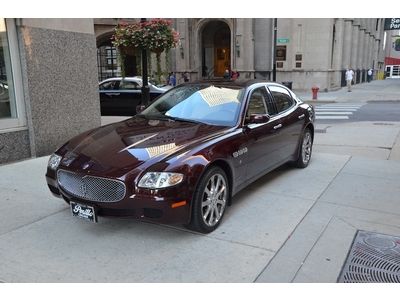 2006 maserati quattroporte executive gt.  bordeaux pontivecchio with beige.