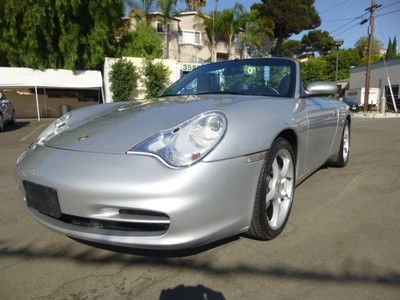 2002 porsche 911 996 carrera 4 convertible awd 4wd low miles no reserve salvage