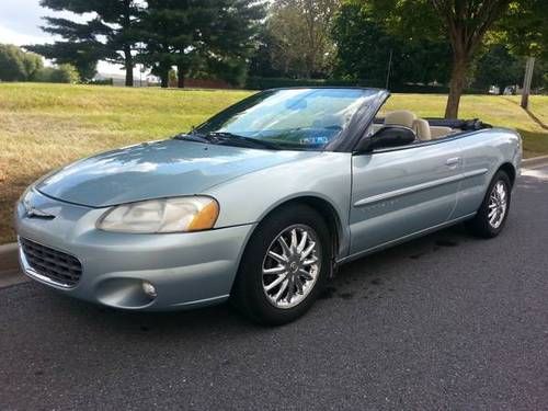 2001 chrysler sebring lxi limited convertible ** only 67k miles **